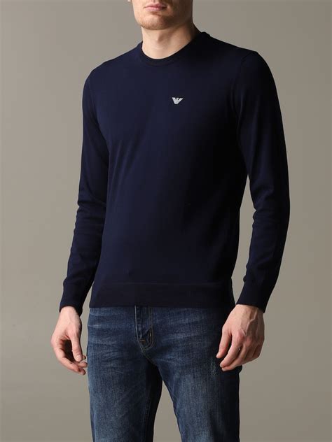 emporio armani jumpers mens|armani collezioni men's sweaters.